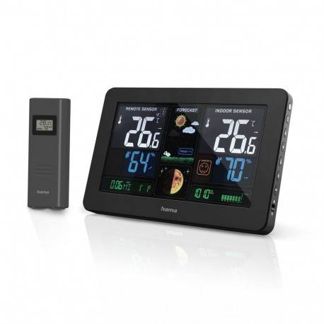 Hama Premium Weather Station with USB - Black