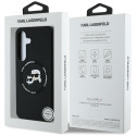 Karl Lagerfeld Silicone Double Heads And Circle MagSafe Samsung Galaxy S25 case black