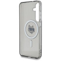 Karl Lagerfeld Button Choupette Head Printed Logo MagSafe Samsung Galaxy S25 case black