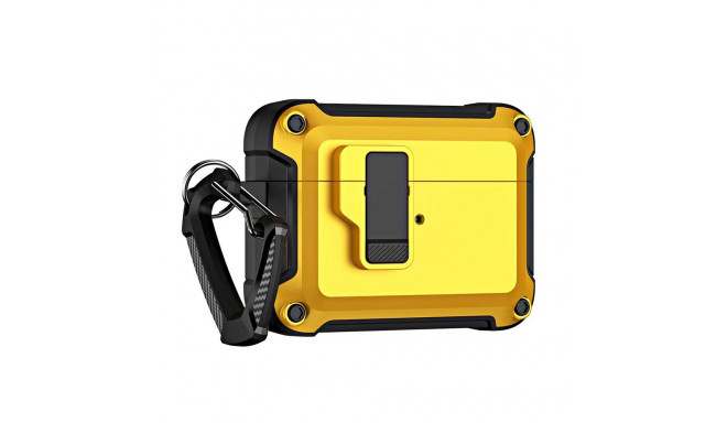 Airpods 4 Pro Armor Case with Carabiner - Yellow