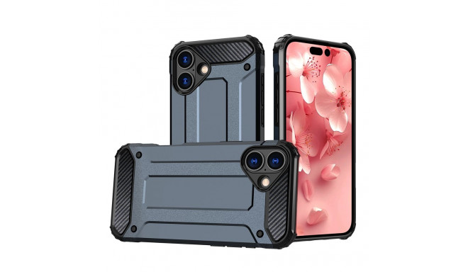 Hybrid Armor iPhone 16 Plus Case - Blue