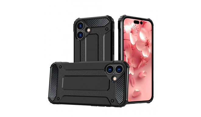 Hybrid Armor iPhone 16 Case - Black