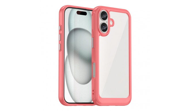 Outer Space Case with Gel Frame for iPhone 16 Plus - Red