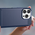 Carbon Case for iPhone 16 Pro Max Silicone Case - Blue