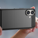 Carbon Case for iPhone 16 Silicone Case - Black