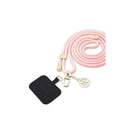 Guess Nylon 4G Metal Charm CBDY Cord phone strap - pink