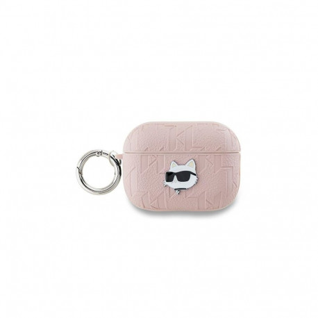 Karl Lagerfeld Monogram Choupette Head case for AirPods Pro 2 - pink