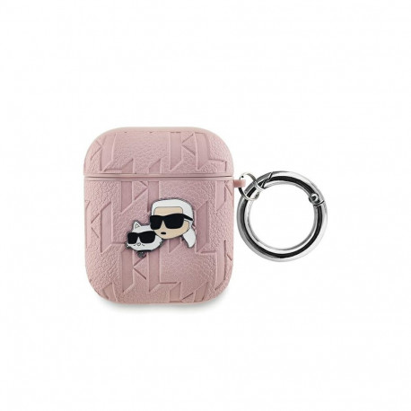Karl Lagerfeld Monogram Karl & Choupette Head case for AirPods 1 / 2 - pink