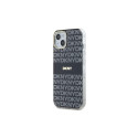 DKNY IML Mono & Stripe MagSafe Case for iPhone 15/14/13 - Black