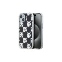 DKNY IML Checkered Mono Pattern case for iPhone 15 Plus / 14 Plus - black