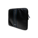 BMW Carbon & Blue Stripe sleeve for a 14" laptop - black