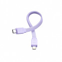 Powerbank Joyroom JR-PBM01 magnetic 10000mAh 20W with stand + Lightning cable - USB-C - purple