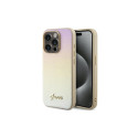 Guess Saffiano Iridescent Script case for iPhone 14 Pro - gold