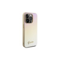 Guess Saffiano Iridescent Script case for iPhone 14 Pro - gold