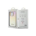 Guess Saffiano Iridescent Script case for iPhone 14 Pro - gold