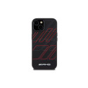AMG Silicone Large Rhombuses Pattern MagSafe Case for iPhone 15/14/13 - Black