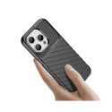 Armored iPhone 15 Pro Thunder Case - black