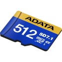 ADATA Premier Extreme microSDXC 512 GB, memory card (blue/yellow, SD Express, UHS-I U3, Class 10, V3