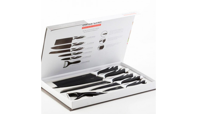 Lauanuga Bravissima Kitchen Cuchillos Swiss Chef 6 Piezas Roostevaba teras