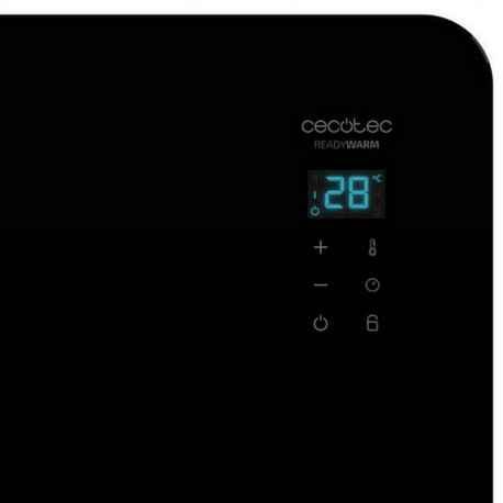 Electric Convection Heater Cecotec Ready Warm 6670 Crystal Connection 1000W WIFI Black 1000 W