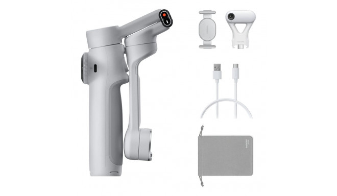 Insta360 Flow 2 AI Tracker komplekt nutitelefoni kaamera stabilisaator helehall