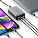 Satechi USB-C PD GaN laadija 100W, 2x USB-C, 1x US