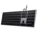 Satechi Slim W3 klaviatuur universaalne USB QWERTY inglise alumiinium, must