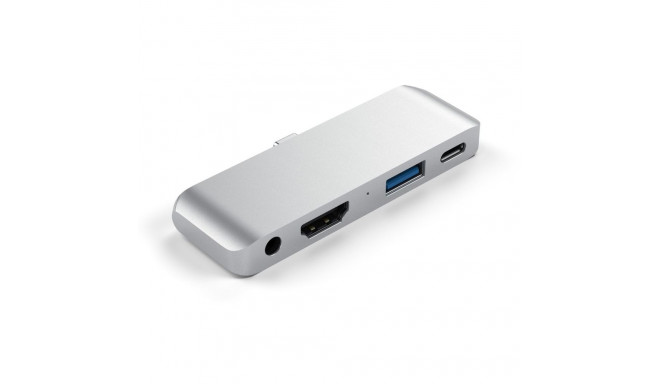 Satechi alumiinium USB-C jaotur iPad Pro jaoks hõbedane
