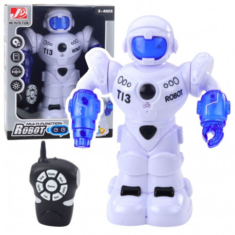 Nutikas kaugjuhtimispuldiga robot tuled ja helid