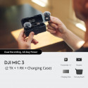 DJI Mic 3 (2TX + 1RX + laadimiskarp)