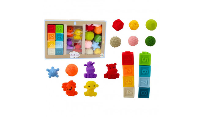 pehmed hariduslikud klotsid vanniskäiguks 20 elementi loomad kujundid