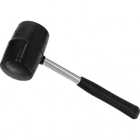 Młotek gumowy (pobijak) 680g, fi-65mm, ręk. metal - guma