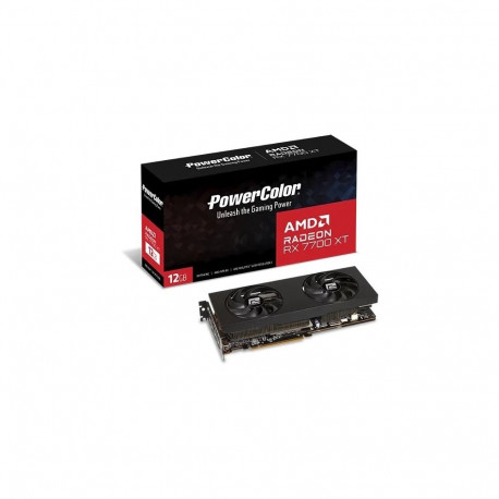 Graphics Card - PowerColor RX 7700 XT 12G-P 12GB GDDR6 7680x4320 750W