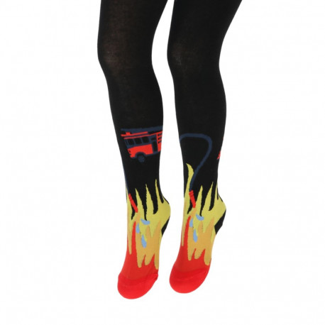 SOKISAHTEL FIREMAN puuvillased musta värvi sukkpüksid lastele 428, 431, 432