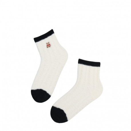 SOKISAHTEL TEDDY valged pehmed sokid 444