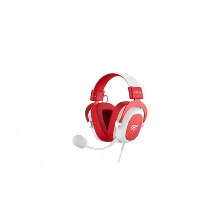Havit H2002d - gaming headphones, white and red