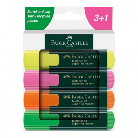 "FABER-CASTELL Textmarker TL 48 4er Kartonetui"
