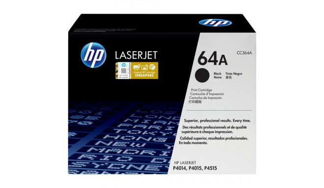 "HP 64A original LaserJet Toner cartridge CC364A black standard capacity 10.000 pages 1-pack Smart P
