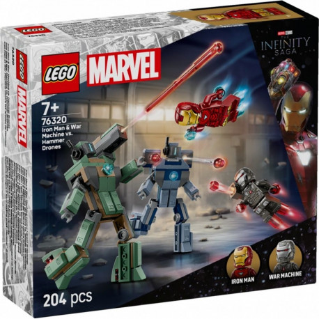 Bricks superkangelased 76320 Iron Man & War Machine vs. Hammer droonid