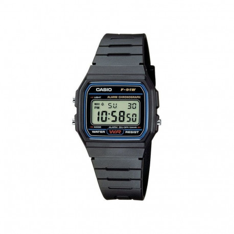 Casio Watch Casio Watch F-91W-1YER Retro Style Universal