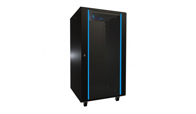 Extralink 22U 600x600 must põrandal seisev rack-kapp