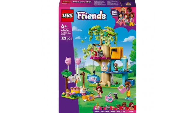 LEGO Friends 42666 kassi sünnipäevapidu ja puumaja