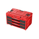 QBRICK ONE tool box with 3 drawers 2.0 RED