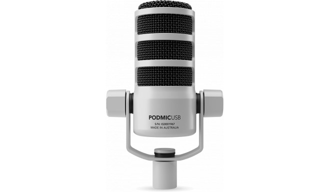 Rode mikrofon PodMic USB, valge