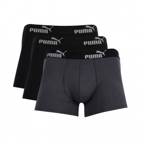 Bokserki męskie Puma 3-pack szare, czarne, 100003547 3730/002 020 M