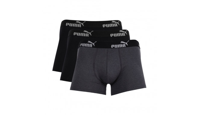 Bokserki męskie Puma 3-pack szare, czarne, 100003547 3730/002 020 XL