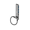 USB-C 3.2 hub: 3x USB 3.2, 1x USB-C 3.2, 5Gbit/s, Slim, hall