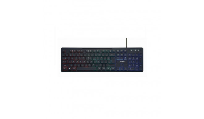 Gembird KEYBOARD MULTIMEDIA USB ENG/BLACK KB-UML3-02