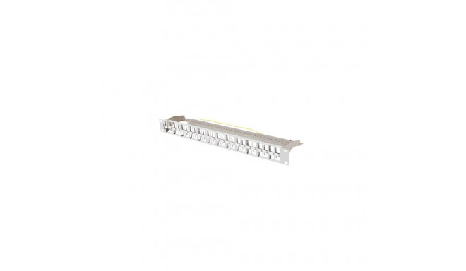 PATCH PANEL BLANK 48 PORT 1U 19" FTP FOR KEYSTONE MODULES GREY LANBERG