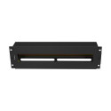 19" 3U VOLTAGE DISTRIBUTION PANEL WITH DIN RAIL TS-35 BLACK LANBERG
